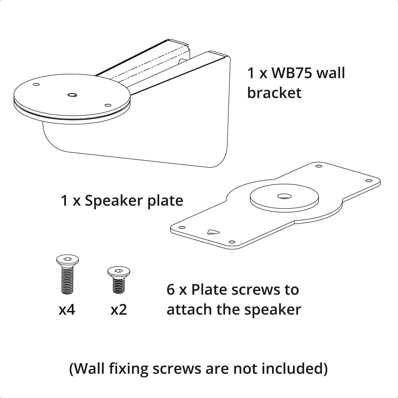 Q Acoustics WB75 wall bracket (Single)