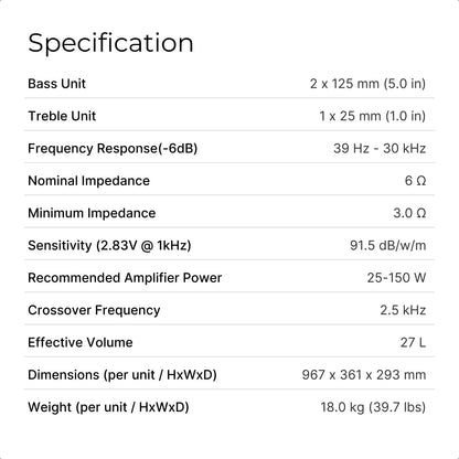 5040 Floorstanding Speaker pair
