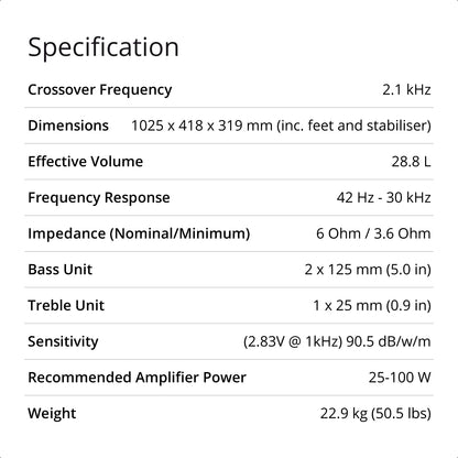 Concept 50 Floorstanding Speaker Pair