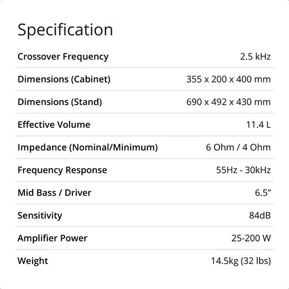Concept 300 Bookshelf Speaker Pair