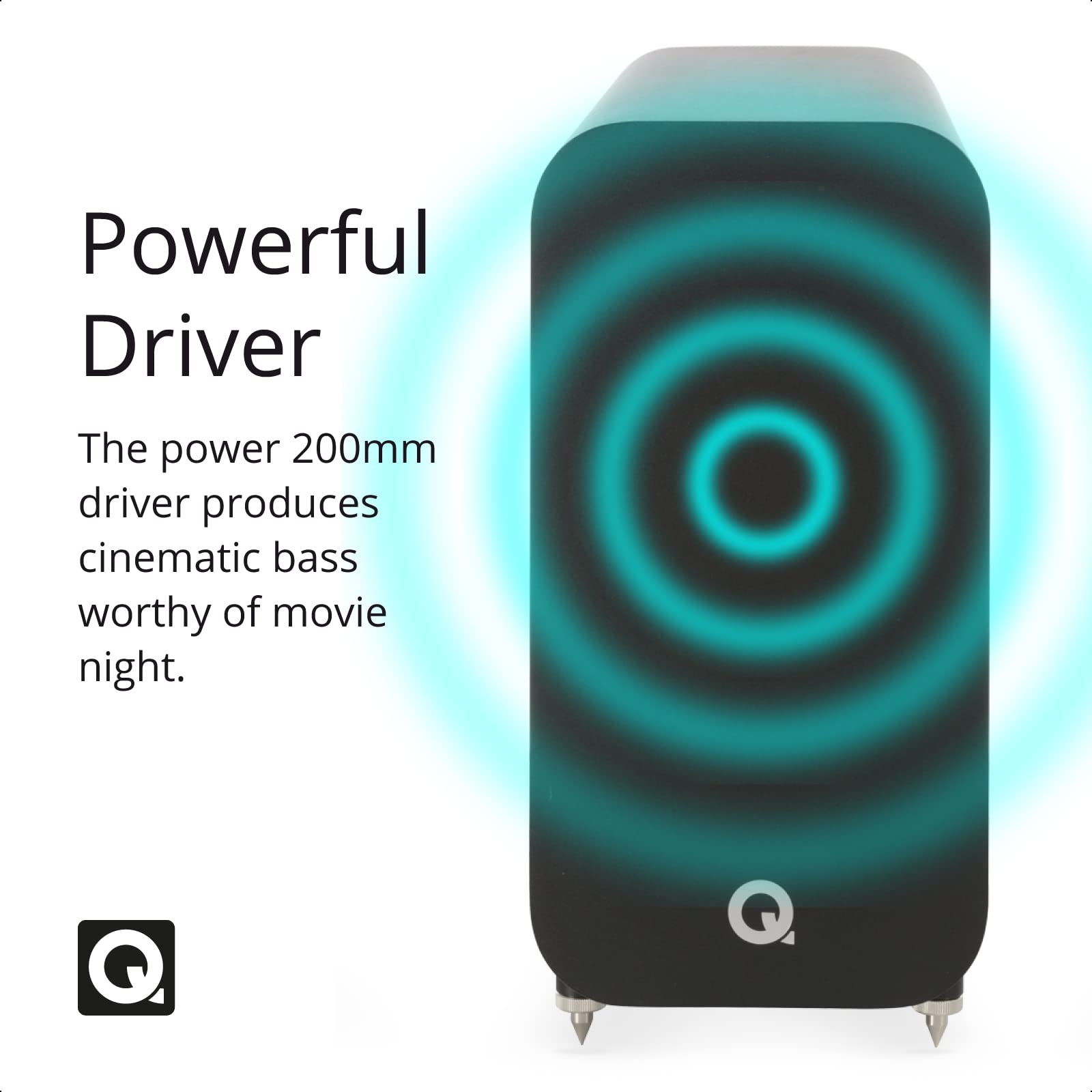 Q accoustics 3060s アクティブサブウーファー 変圧器付き 3060s Active Subwoofer – QAcoustics