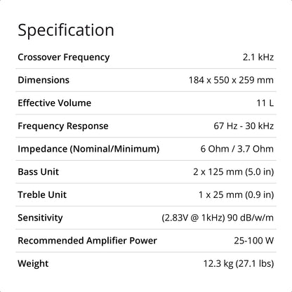 Concept 90 Center Channel Speaker