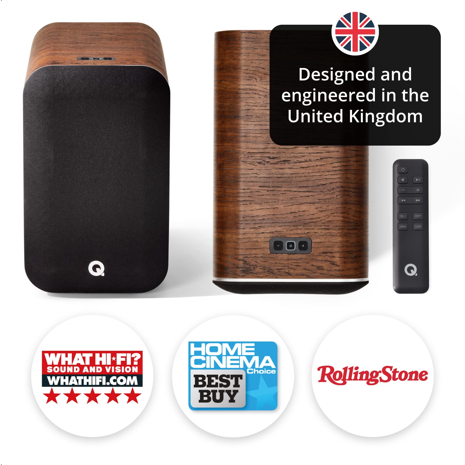 スピーカー　Q Acoustics M 20 Black 　新品 Amazon.com: Q Acoustics M20 Bluetooth Speakers HD Wireless