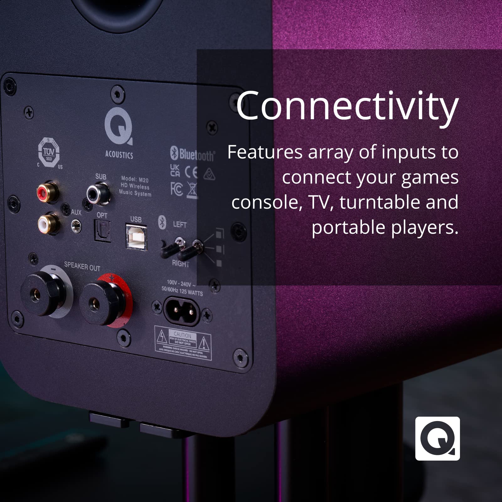 M20 HD Powered Wireless Music System – QAcoustics