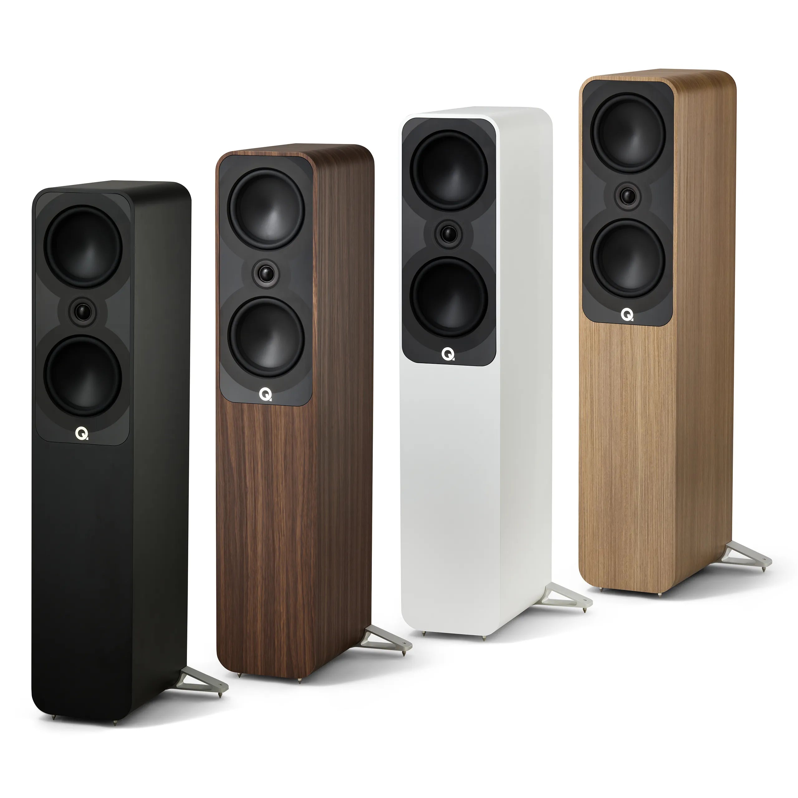 Enceintes Bibliothèque Q Acoustics 5020 (paire) - Blanc Mat - Haut-parleur 125 Mm C3, Tweeter 25 Mm - Puissance 25-100 W, Réponse 53 Hz-30 KHz - 5