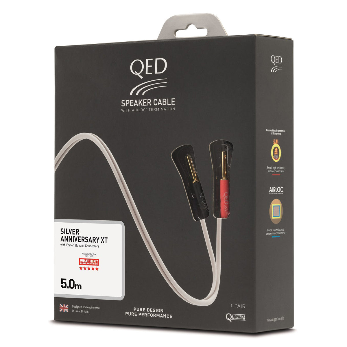 【Satoru】QED Silver Anniversary XT 20m Amazon.com: QED Silver Anniversary XT Pre-Term Speaker Cable